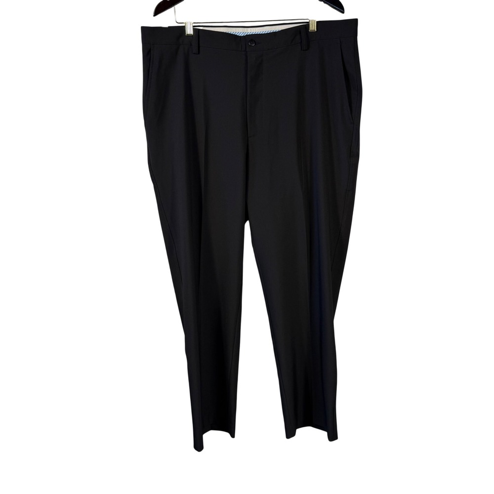 FootJoy Golf Pants Black Performance Stretch Flat Front W40 L30 Mens Athletic